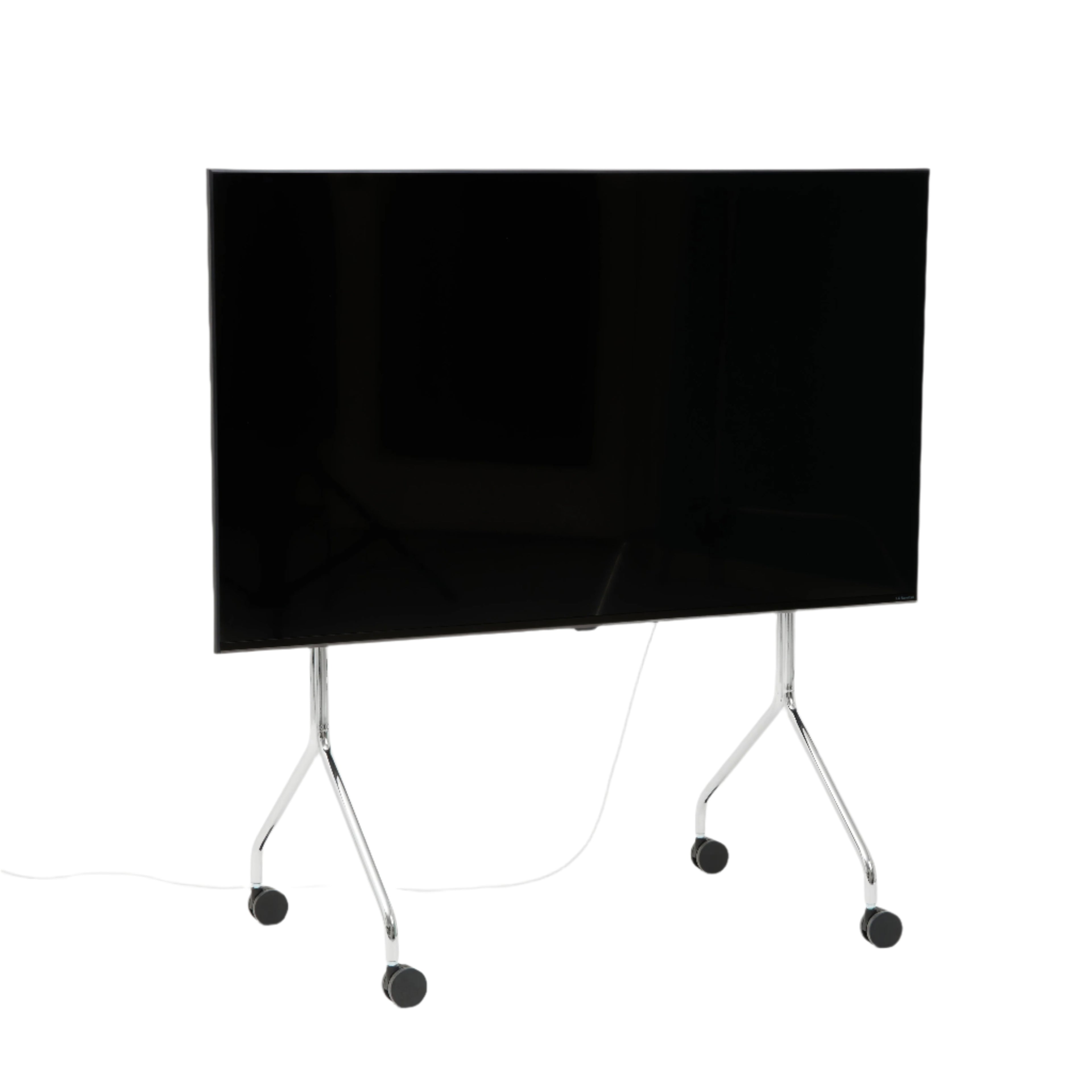 Pedestal Moon Rolling TV-standaard in de kleur Chroom