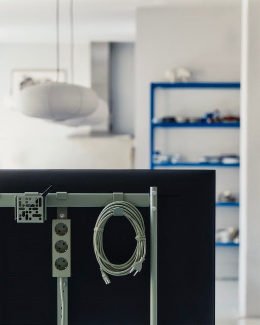 Pedestal Moon Rolling TV-standaards accessoires in de kleur Mossy Green