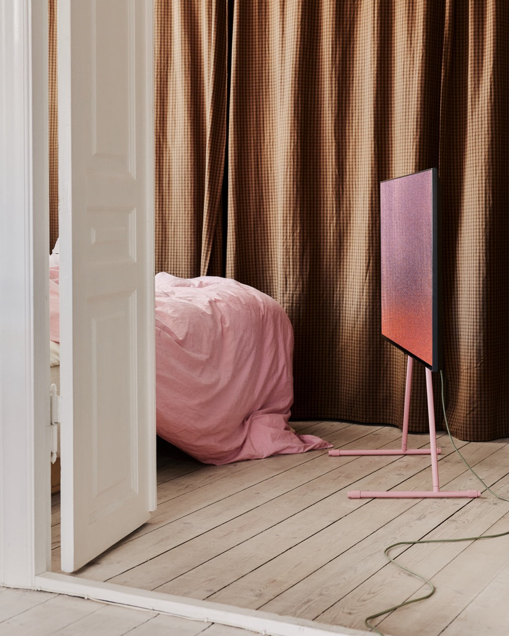 Pedestal Viva Tv-standaard roze slaapkamer