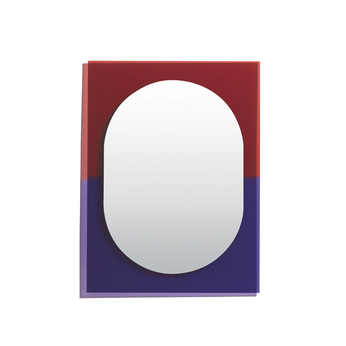 Petite Friture Wander mirror - Medium paars en bruin