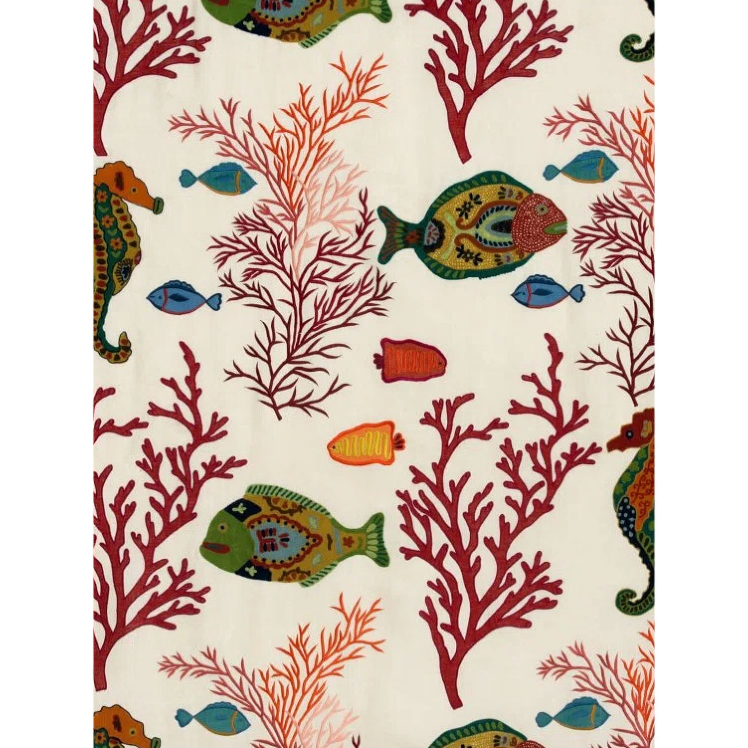 Pierre Frey stof Caraibes multicolore F2958001 wandkleed