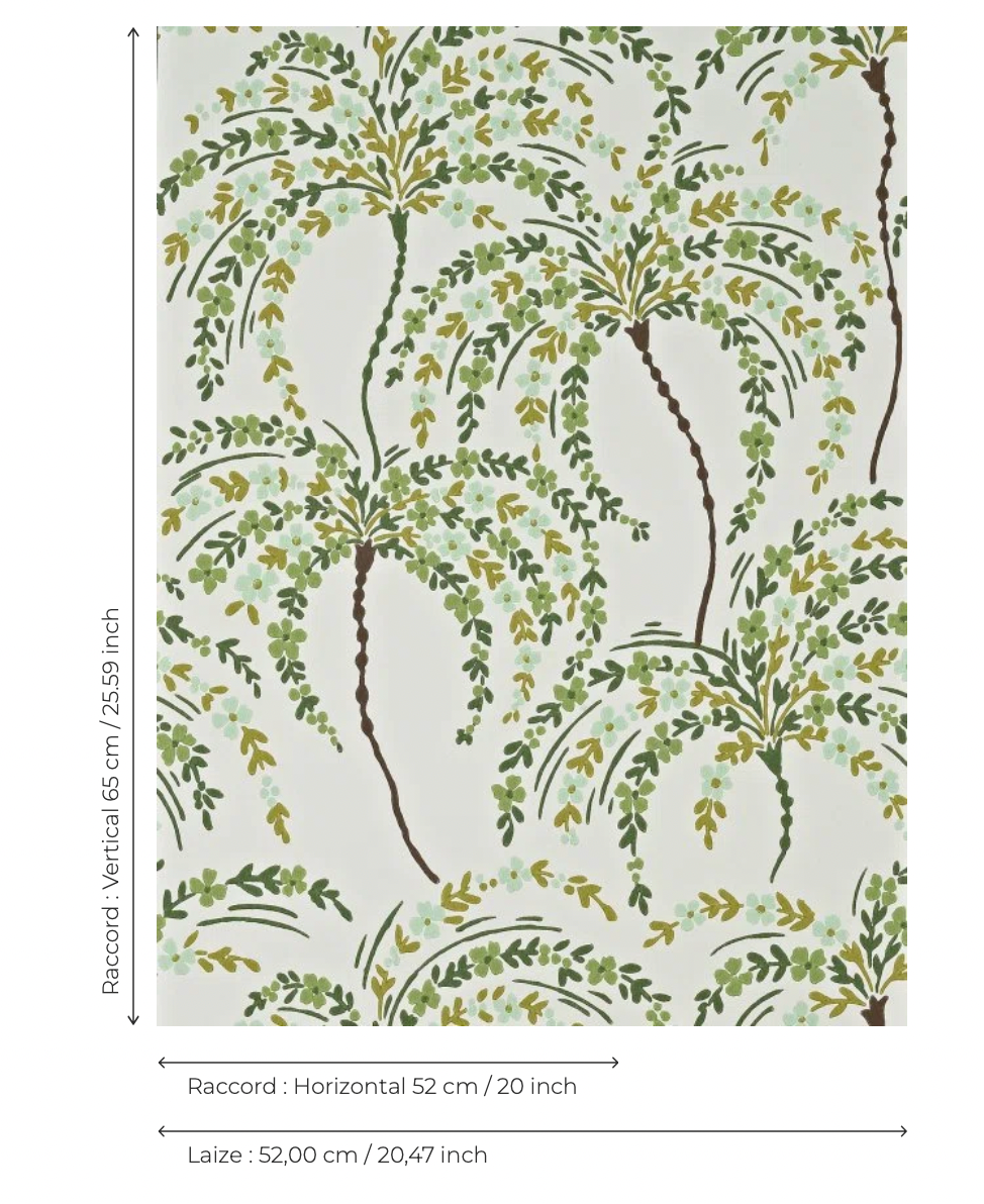 Pierre Frey La Palmeraie crème FP858001