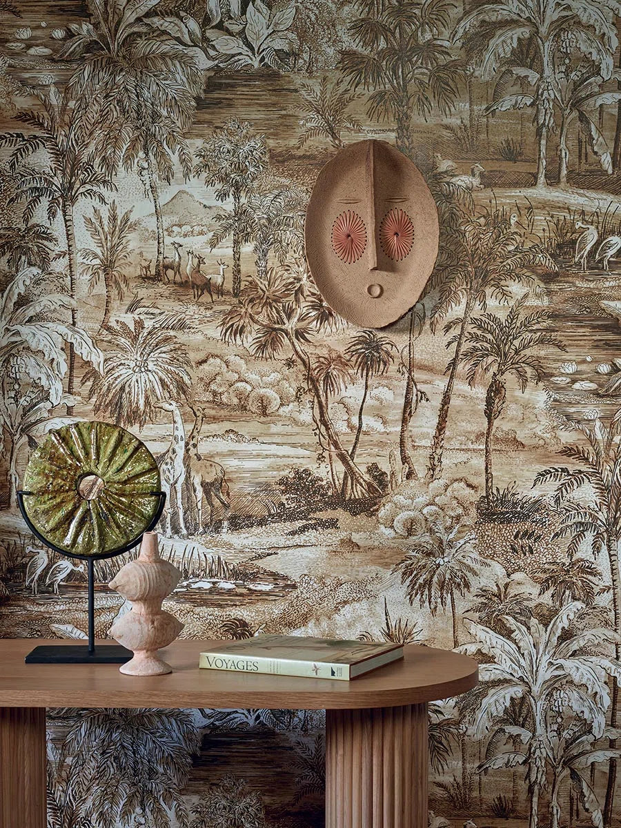 Pierre Frey behang Safari ocre