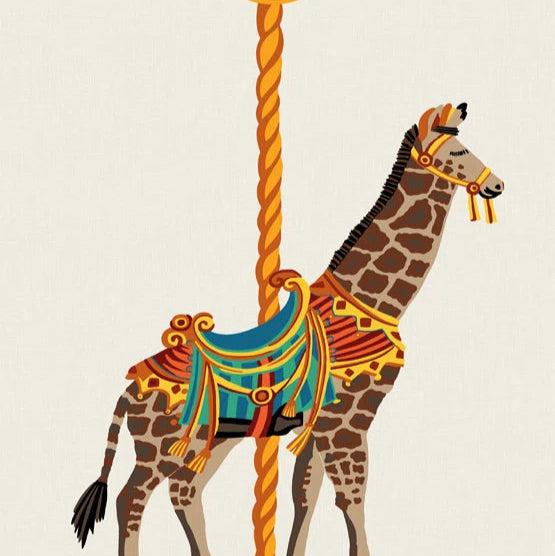 Pierre Frey behang La Girafe du Carrousel Multicolore FP247001