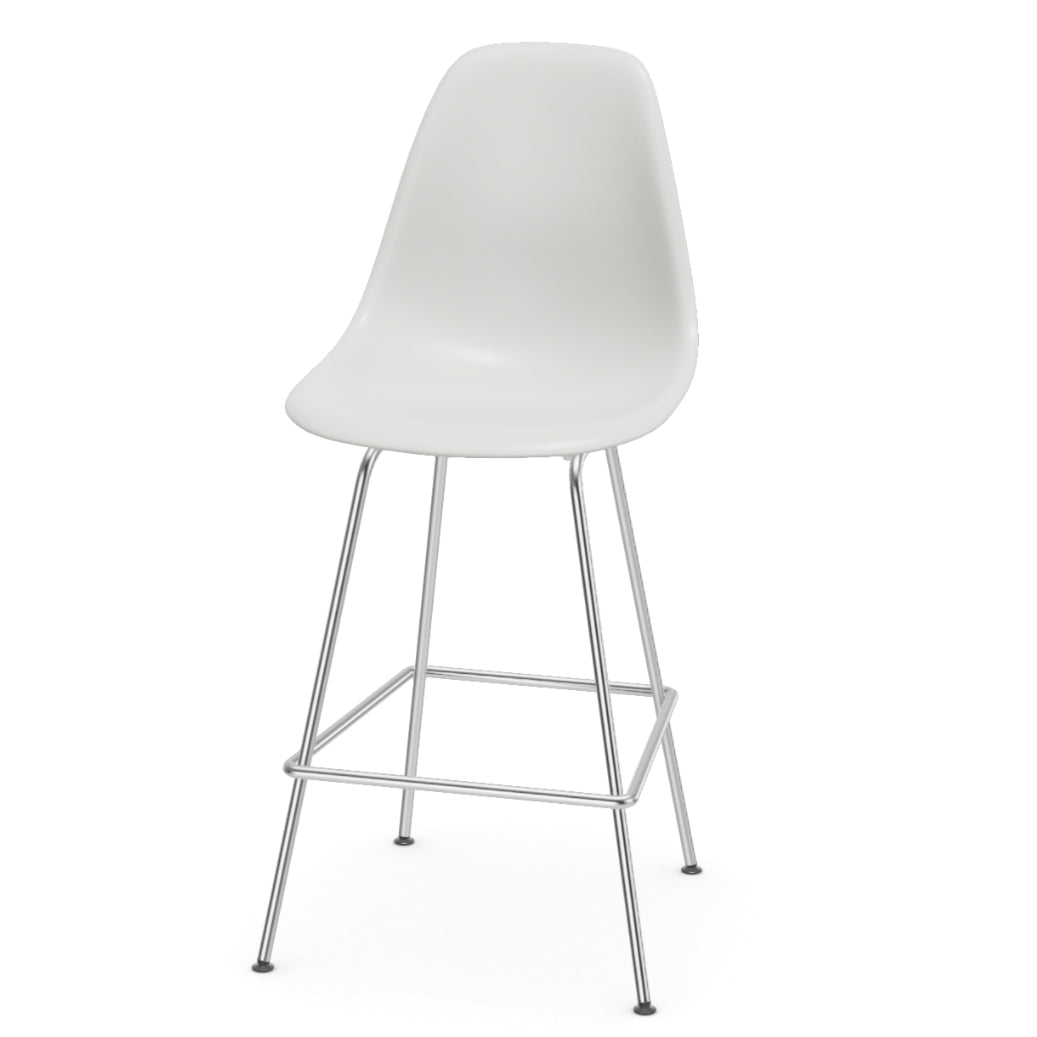 Vitra Eames plastic stool RE medium met Chroom onderstel