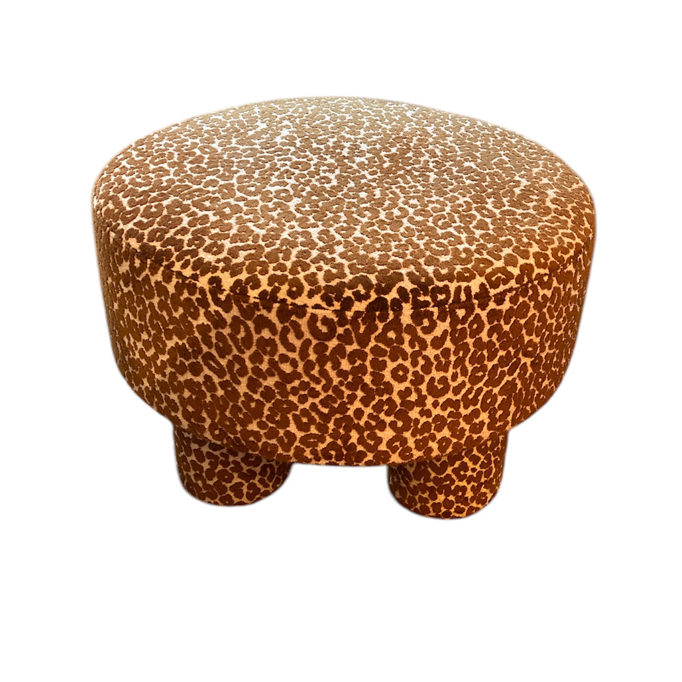 Leopard poef rond 60cm
