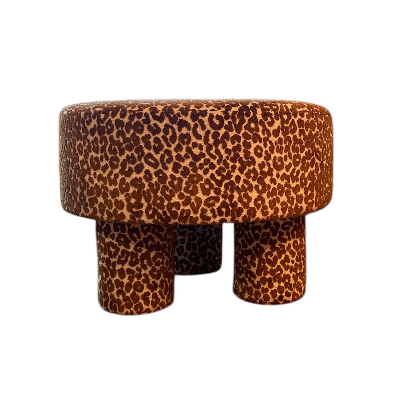 Leopard poef rond 60cm