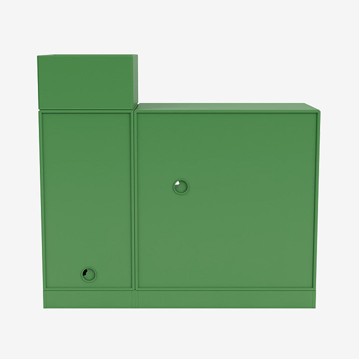 Montana SPIN III Vinyl parsley, groen achterkant kast