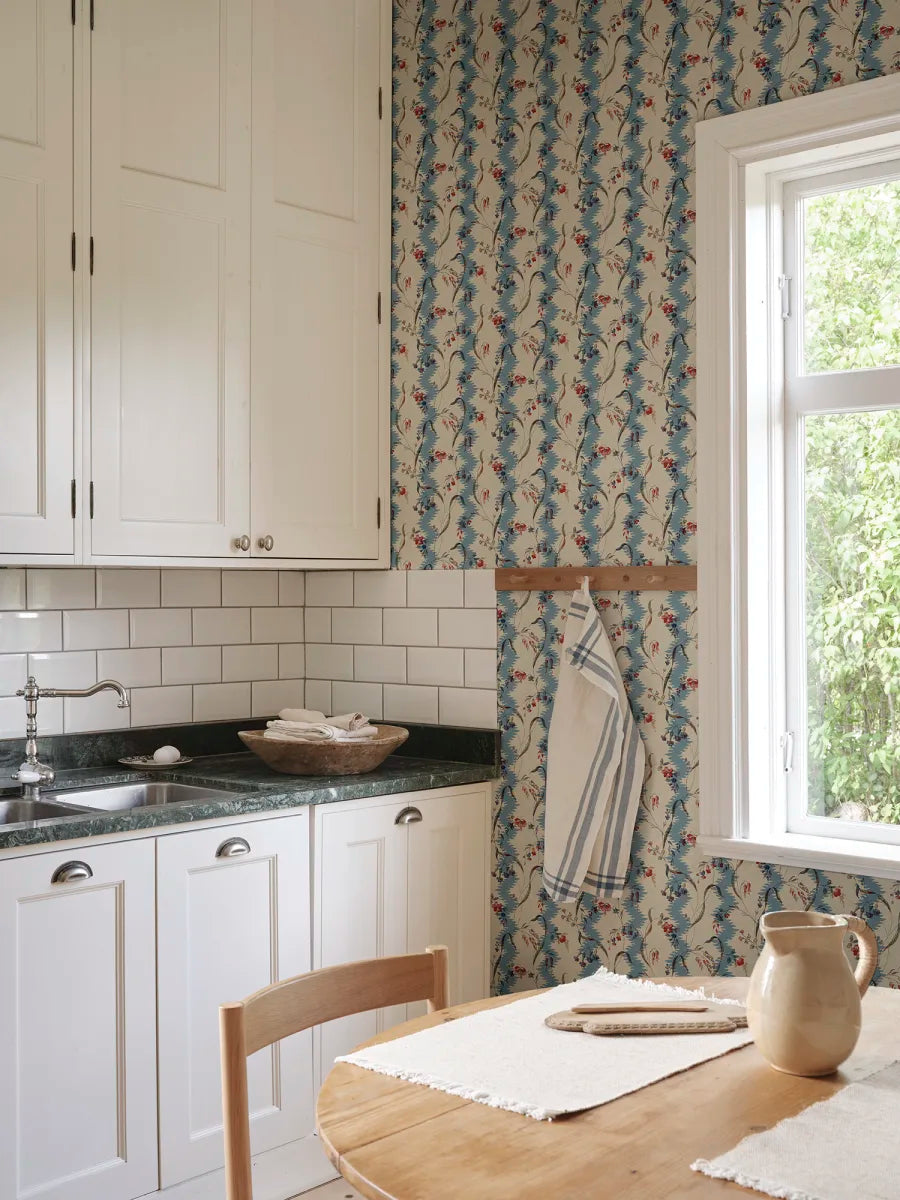 Sandberg behang Beatrice Blue S10612