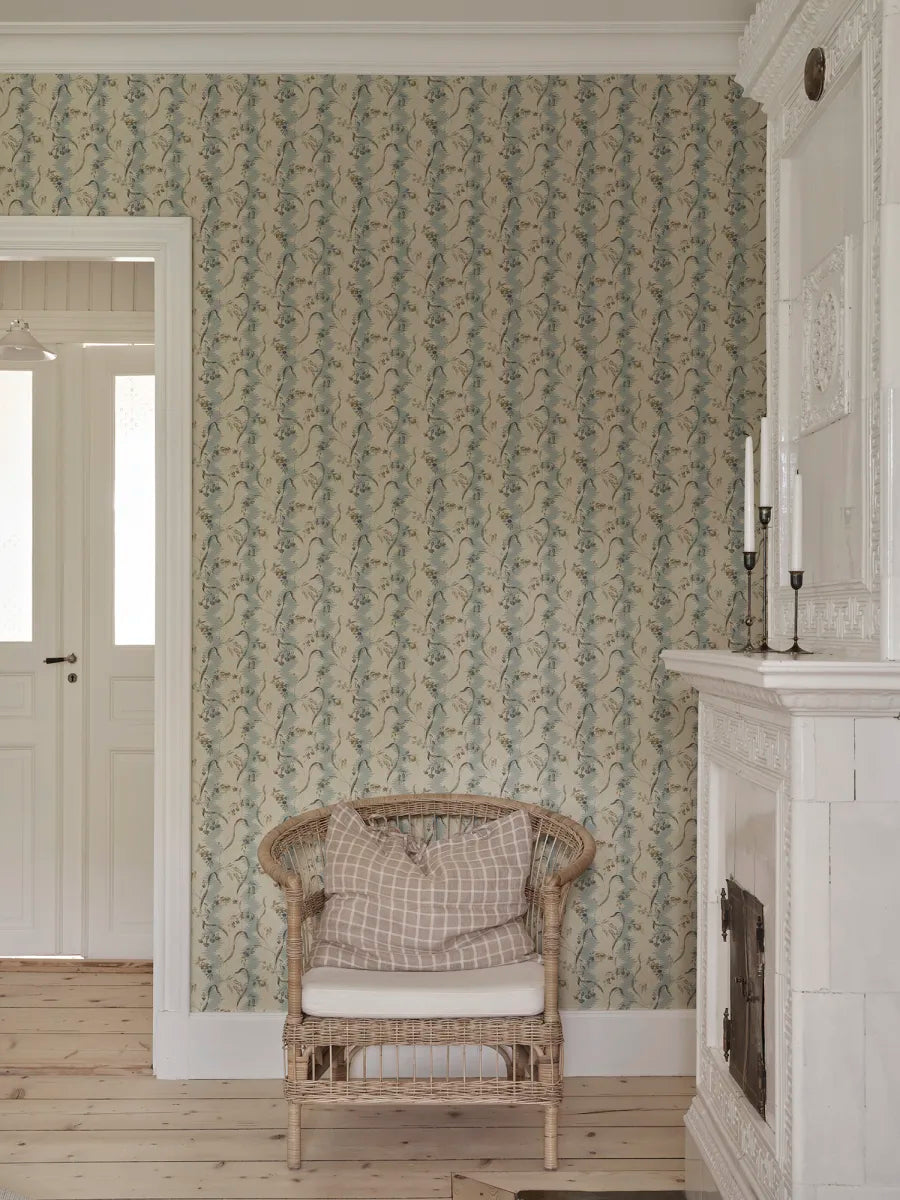 Sandberg behang Beatrice Misty Blue S10611