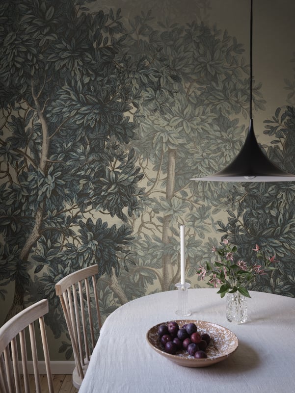Sandberg behang Charles Mural Blue S10638