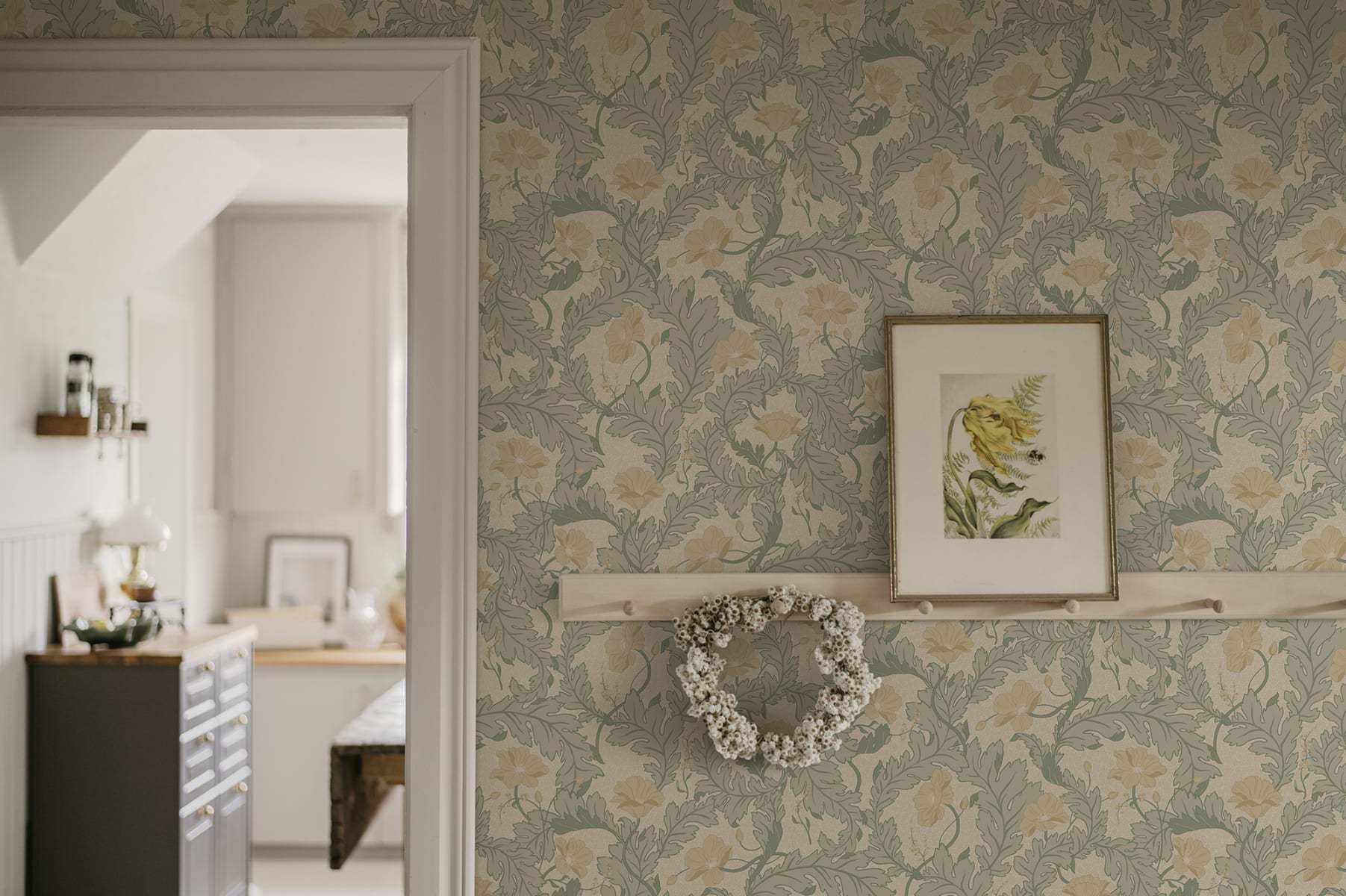 Sandberg behang Charlotta Yellow S10560