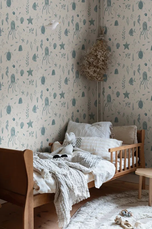 Sandberg behang Della Ocean Blue 243-36