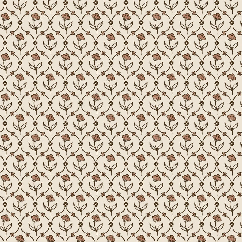 Sandberg behang Elena Terracotta S10670