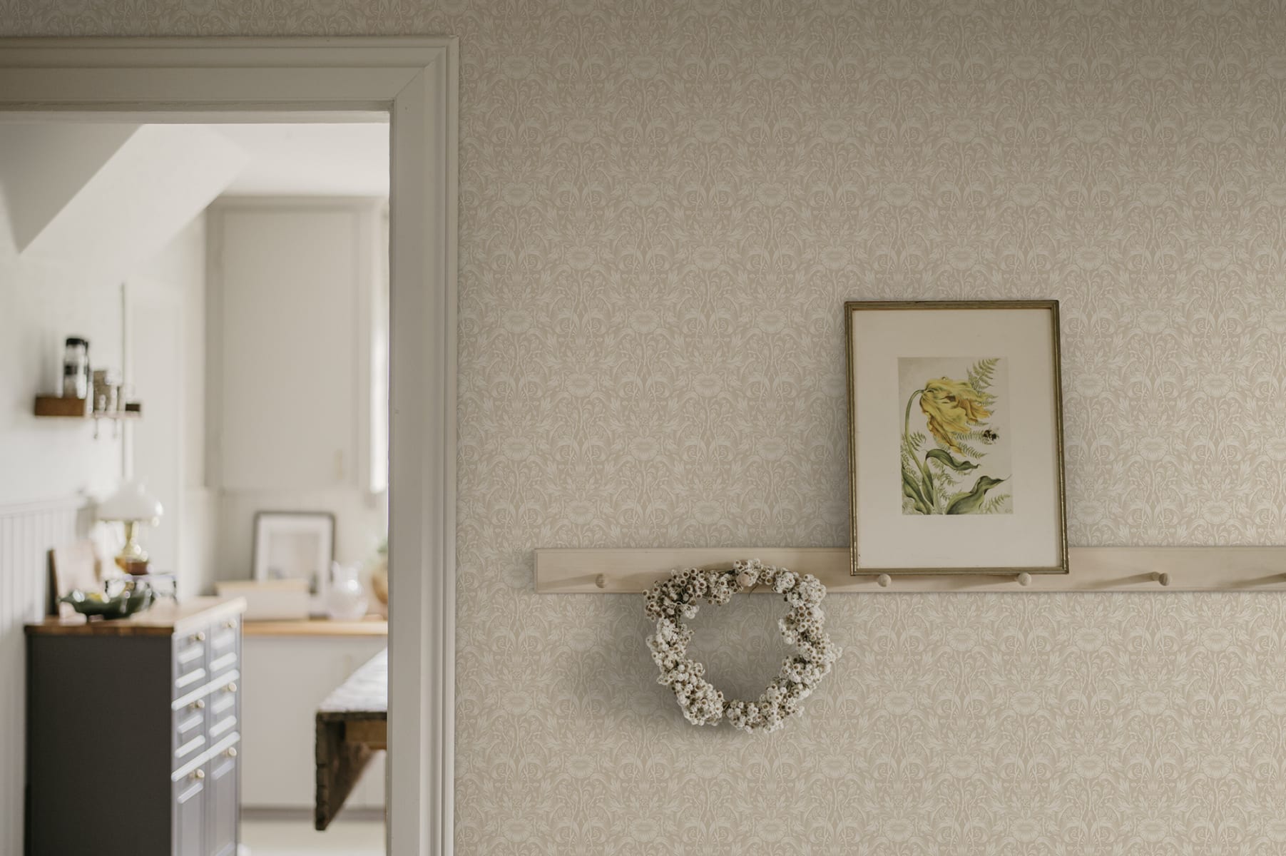 Sandberg behang Emil Beige S10570