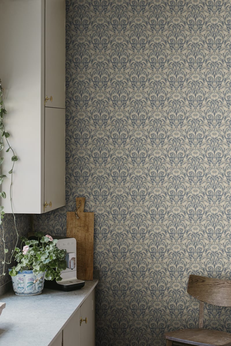 Sandberg behang Emil Indigo Blue S10571