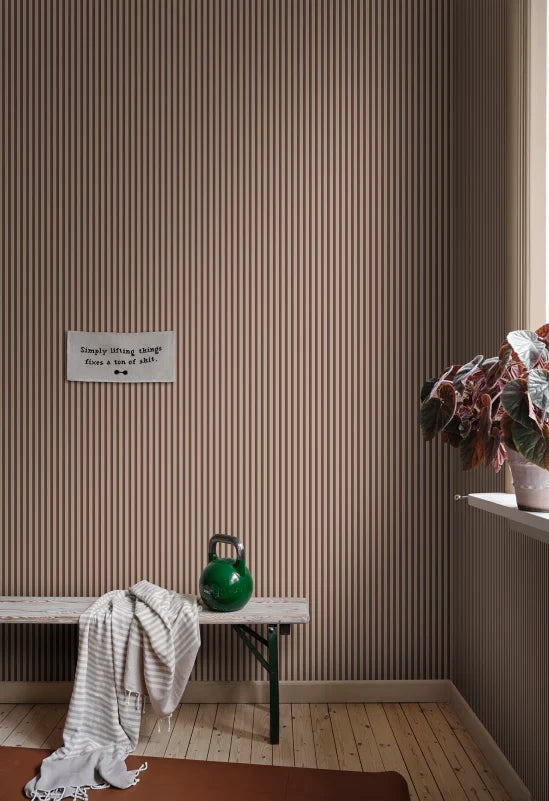 Sandberg behang Estelle Burgundy S10629