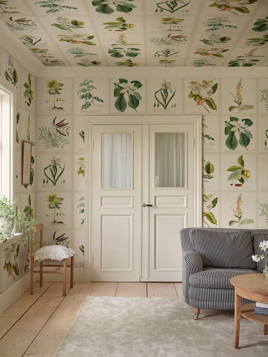 Sandberg behang Flora Green S10598
