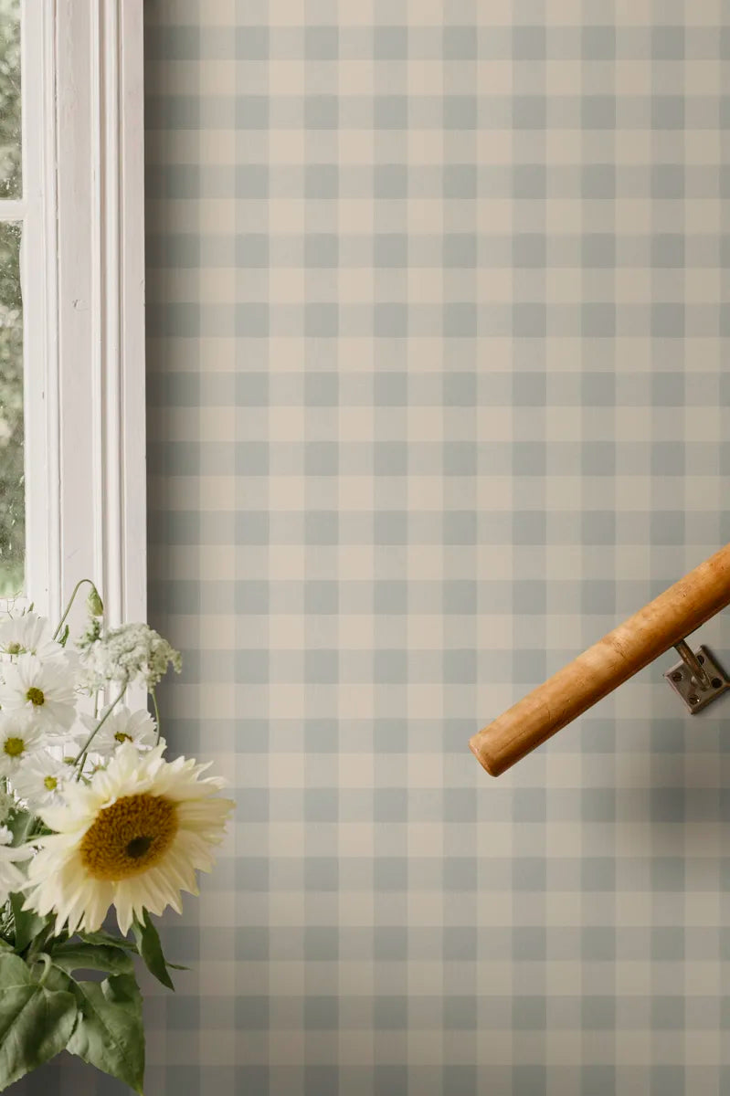Sandberg behang Harry Misty Blue S10503