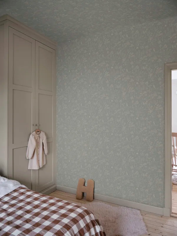 Sandberg behang Hollie Misty Blue S10640