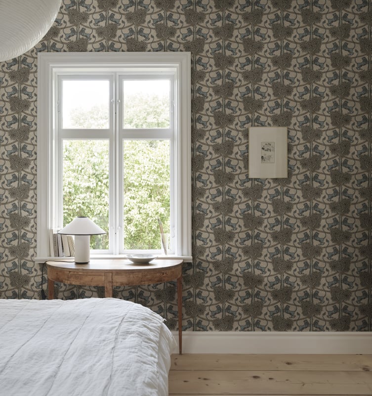 Sandberg behang Leopold Beige S10738
