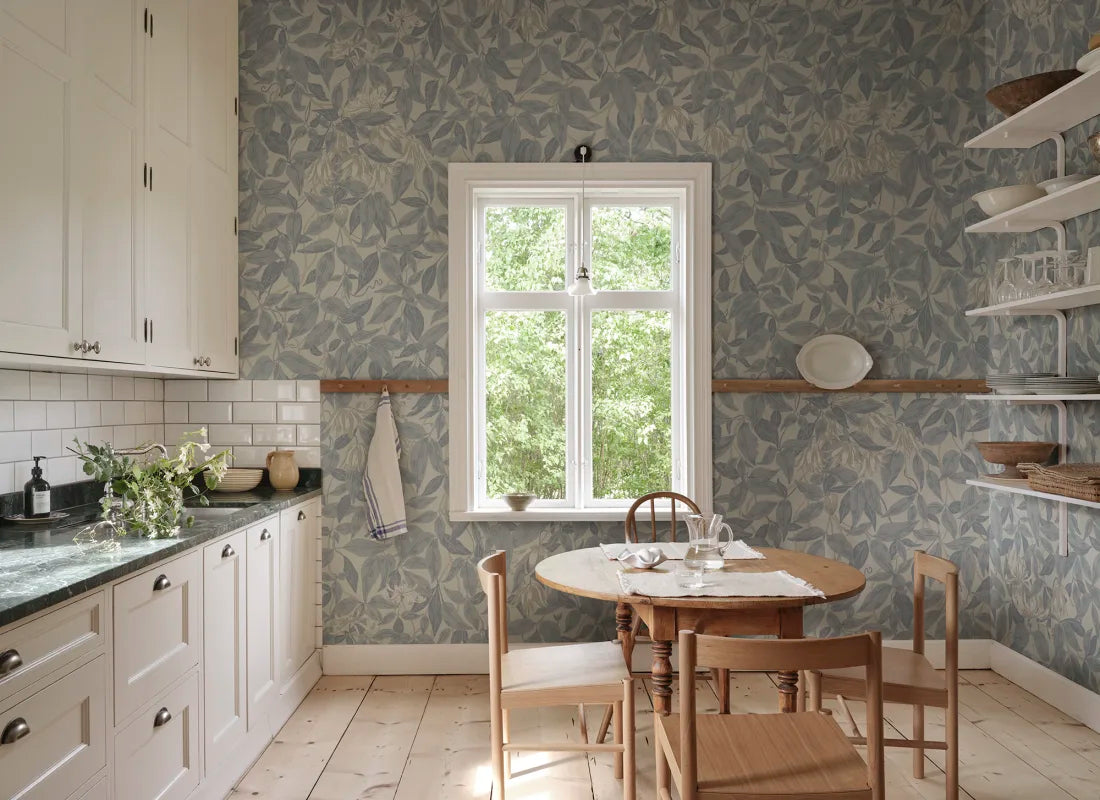 Sandberg behang Linnea Misty Blue S10719
