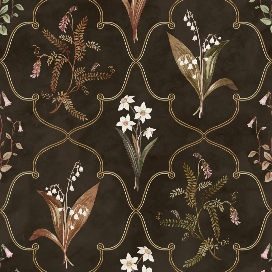 Sandberg behang Louise Dark S10577
