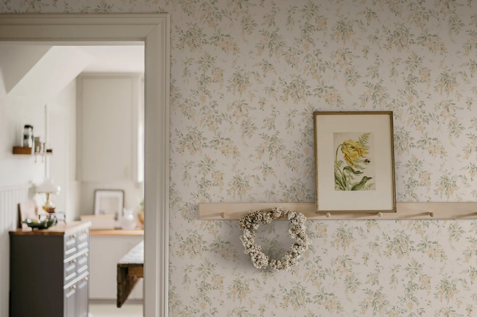 Sandberg behang Lovisa Spring Green S10505