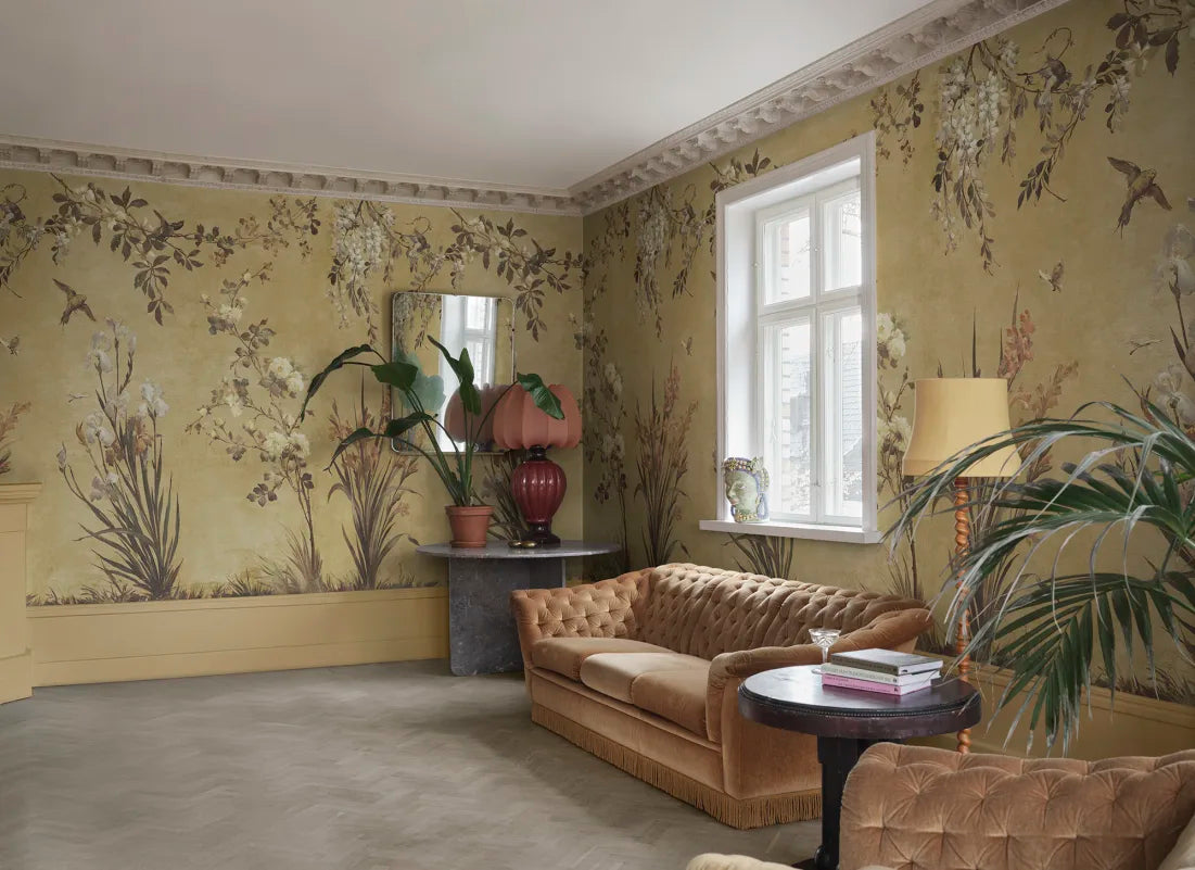 Sandberg behang Nicola Yellow S10814