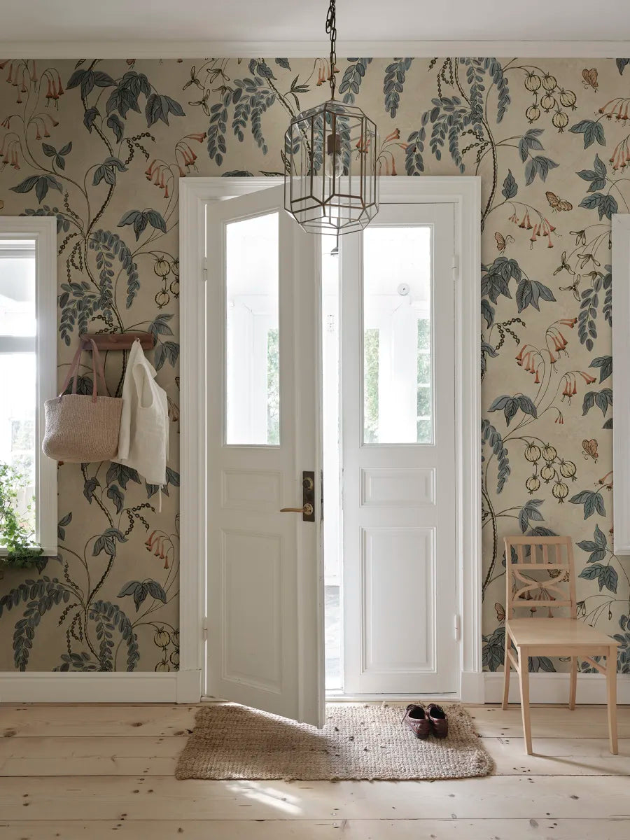 Sandberg behang Ottilia Misty Blue S10574