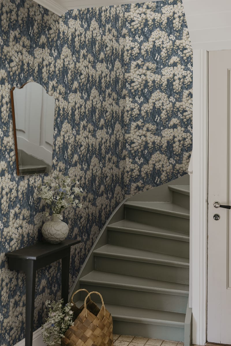 Sandberg behang Ragnvi Midnight Blue S10566