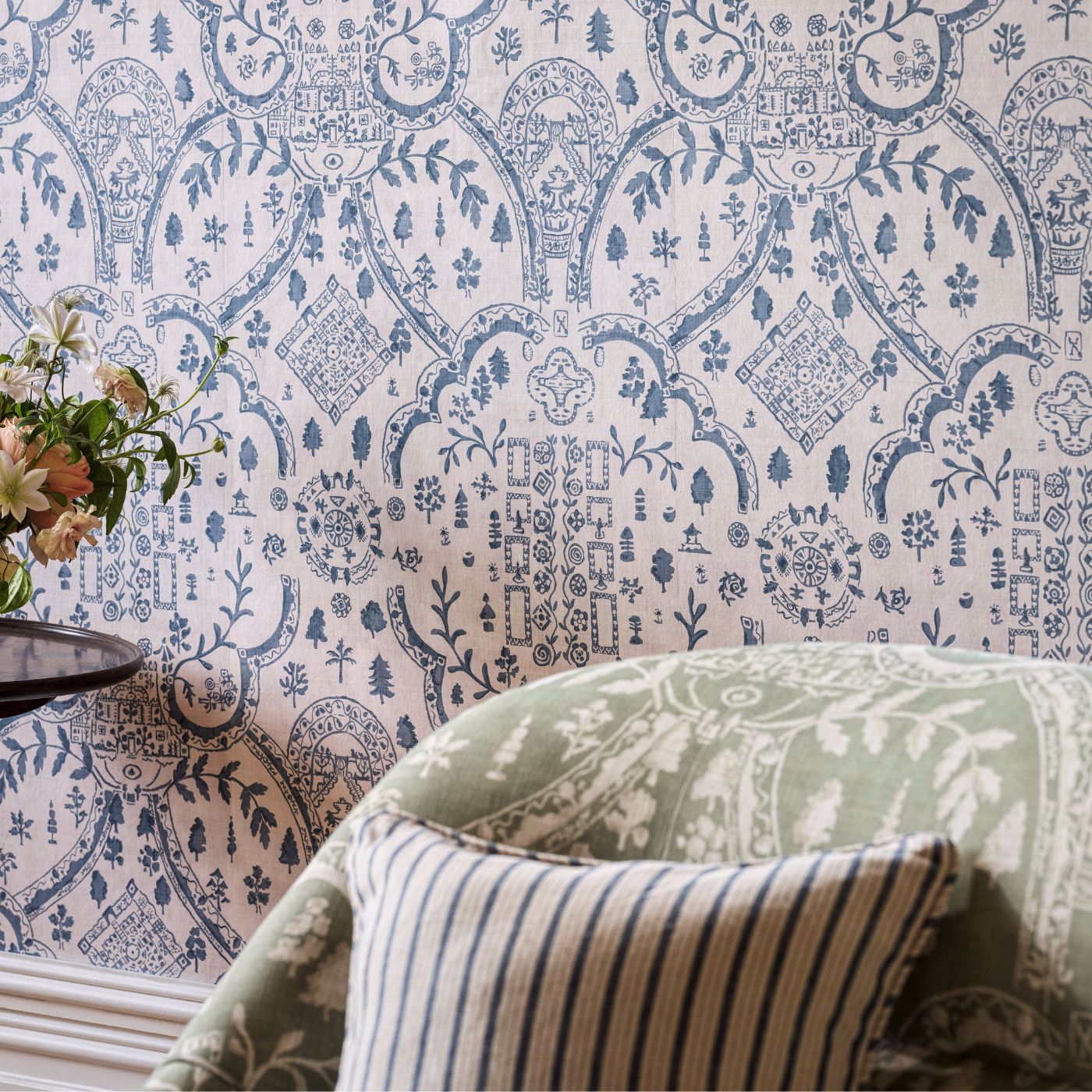 Sanderson Topiary view Wedgwood 217510
