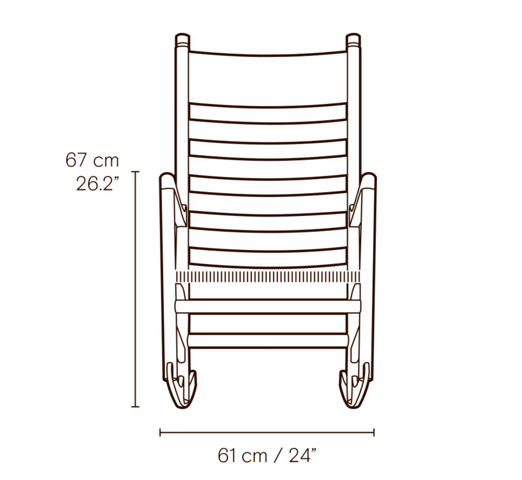 Carl Hansen &amp; Son CH45 Rocking Chair