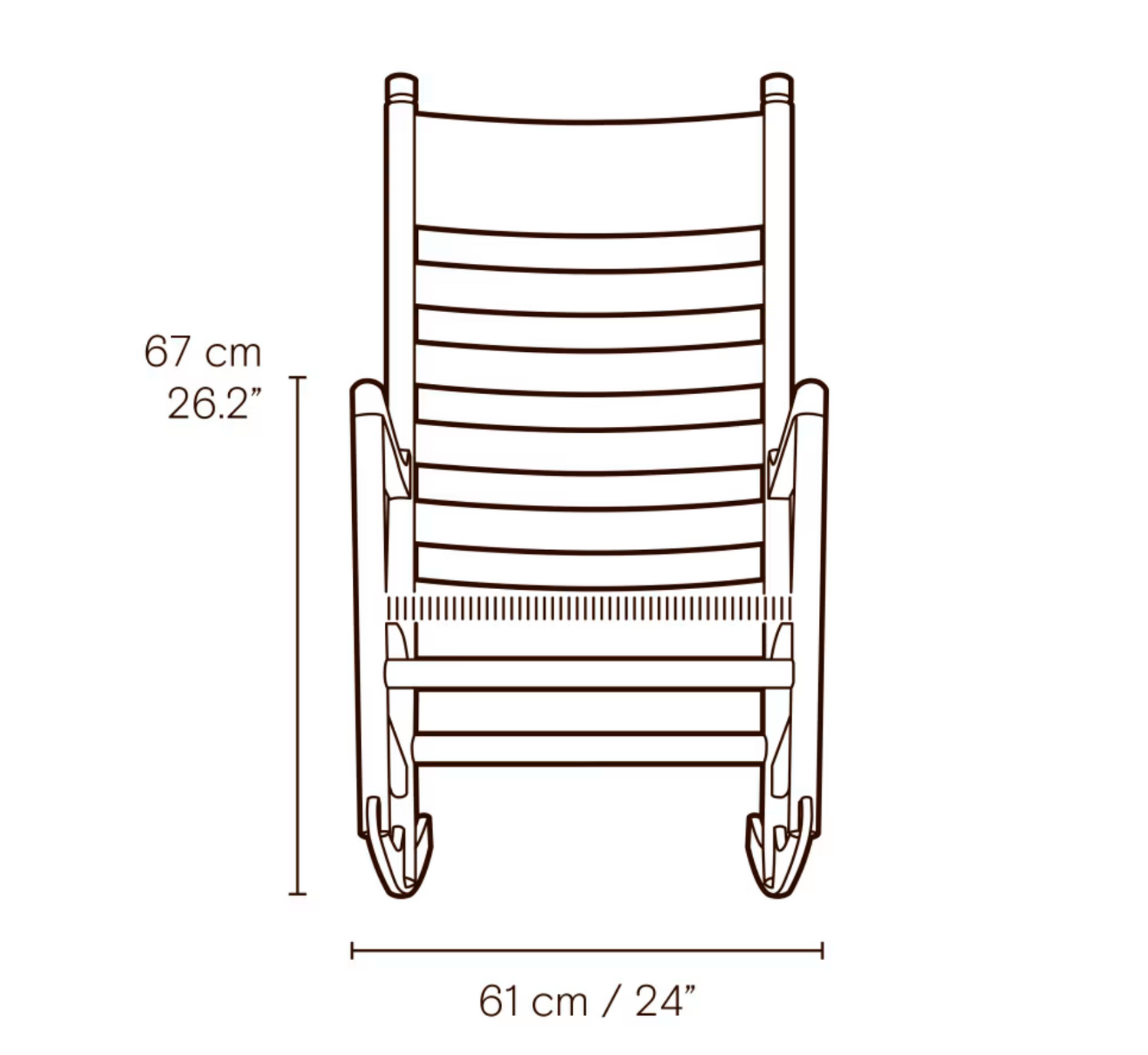 Carl Hansen & Son CH45 Rocking Chair