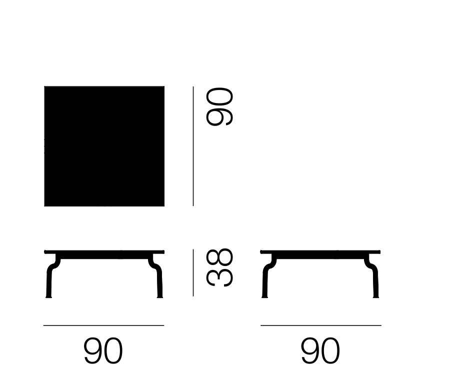 Magis South low coffee table outdoor