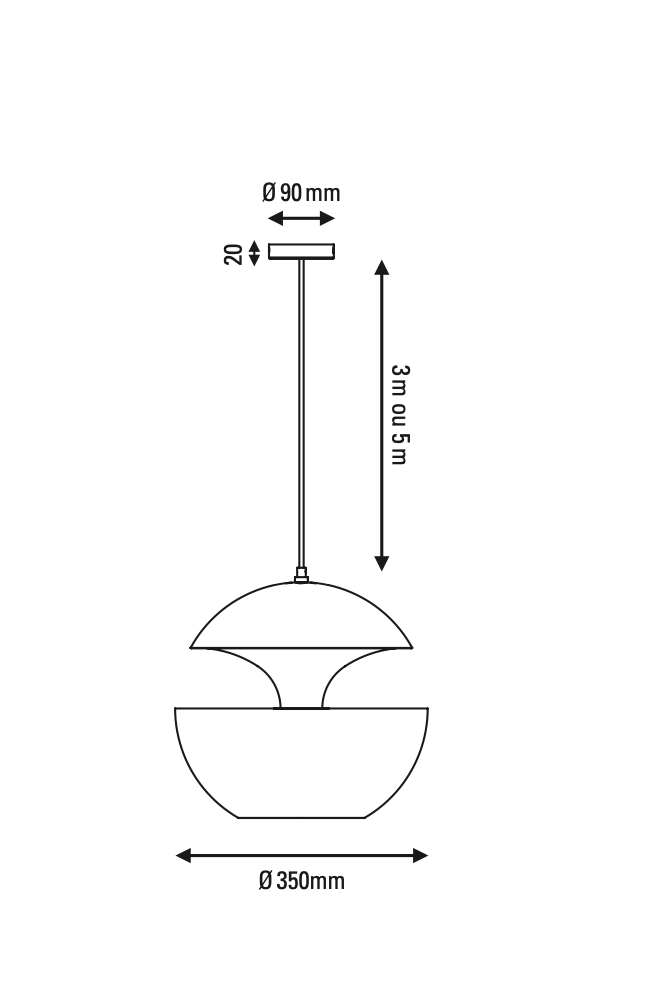 DCW éditions Here Comes the Sun Ø35 hanglamp