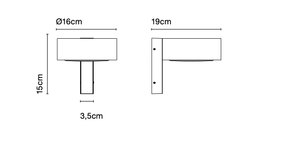 Marset Plaff-on! outdoor wandlamp