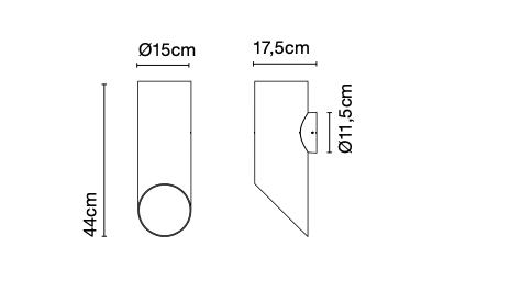 Marset Elipse outdoor wandlamp