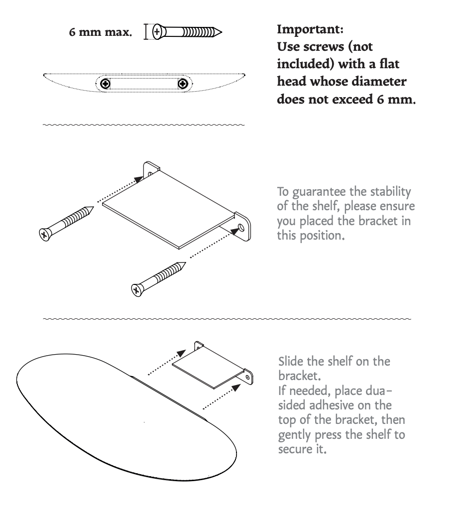 Moustache Isola Shelves set of 3