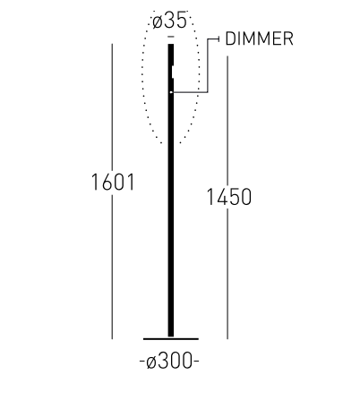 Chors Backlight vloerlamp