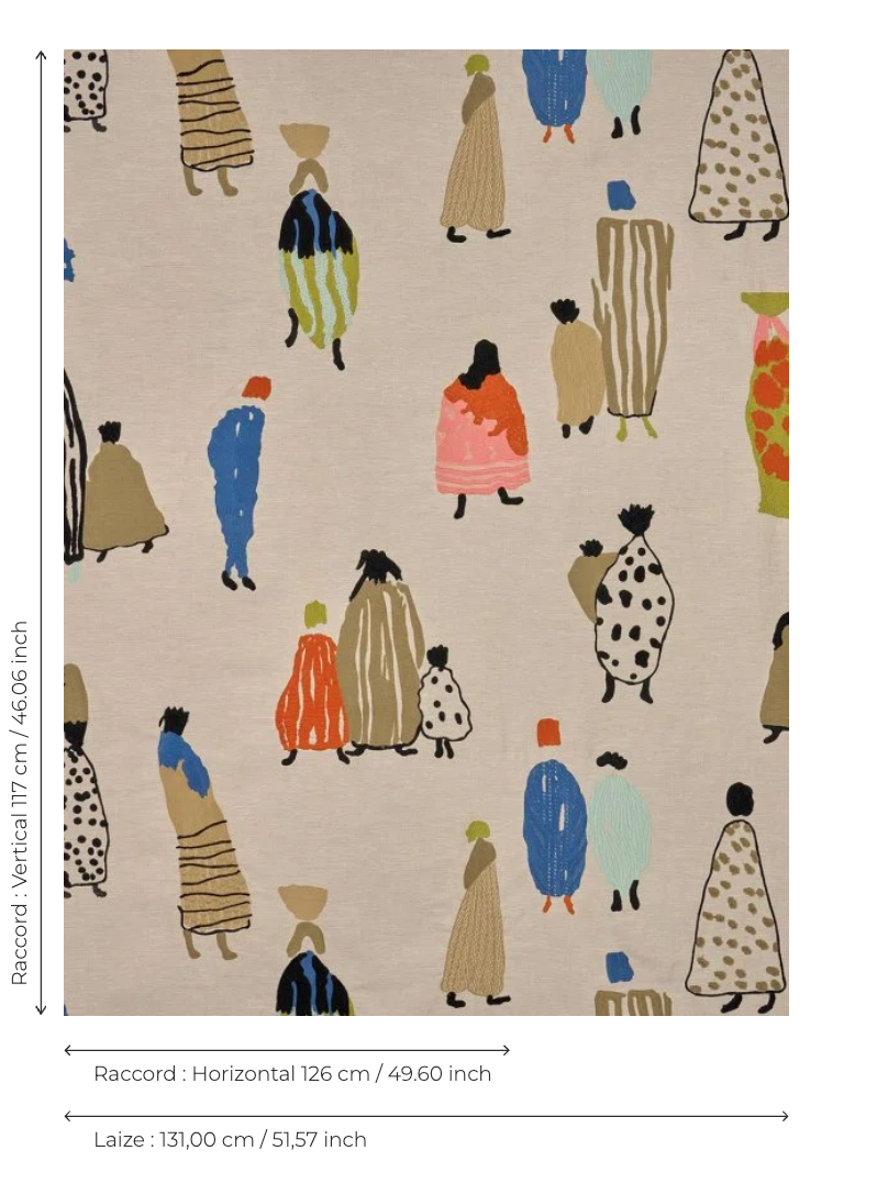 Pierre Frey stof Bedouins Multicolore F3946001