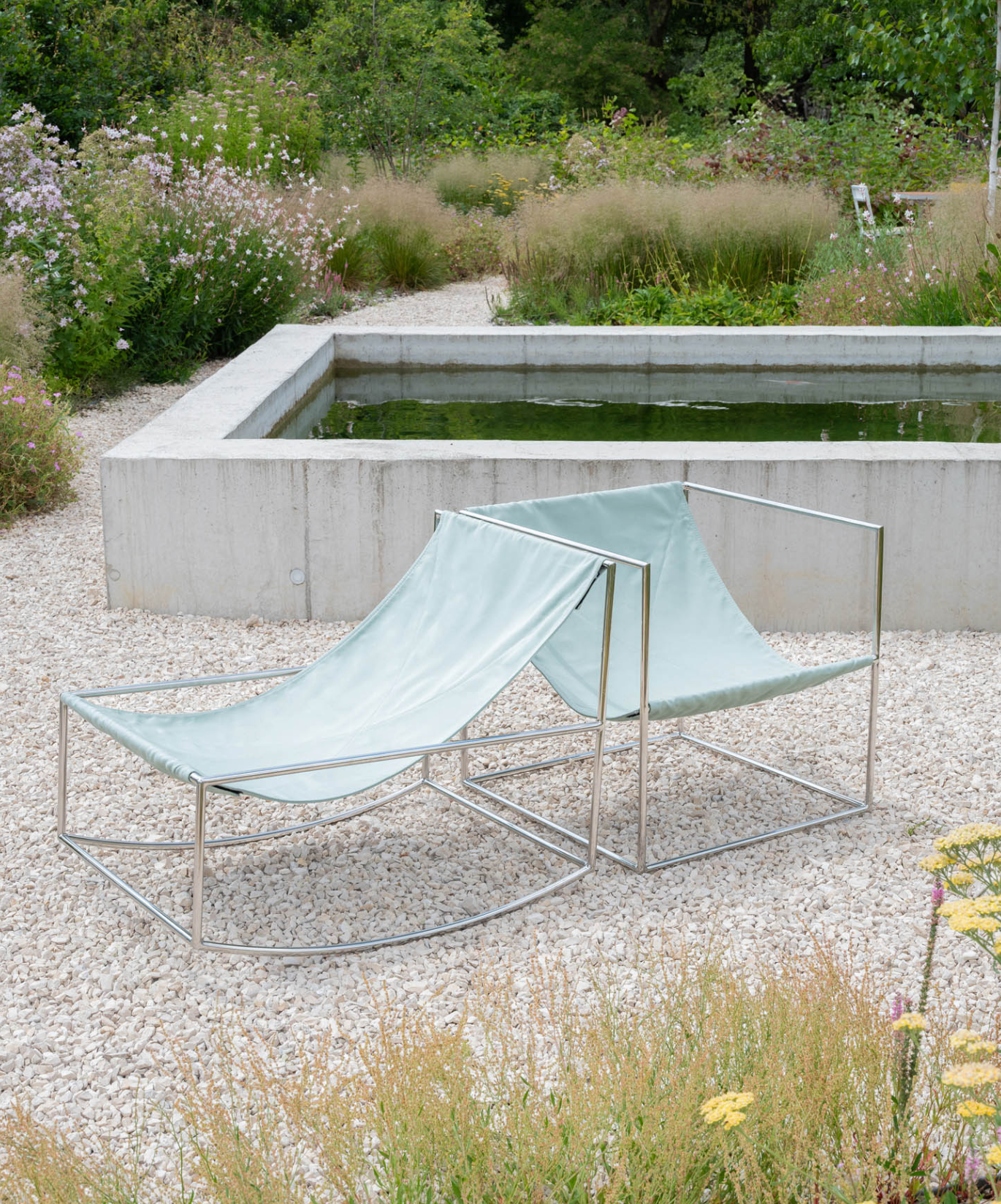 Valerie Objects Rocking chair stainless steel