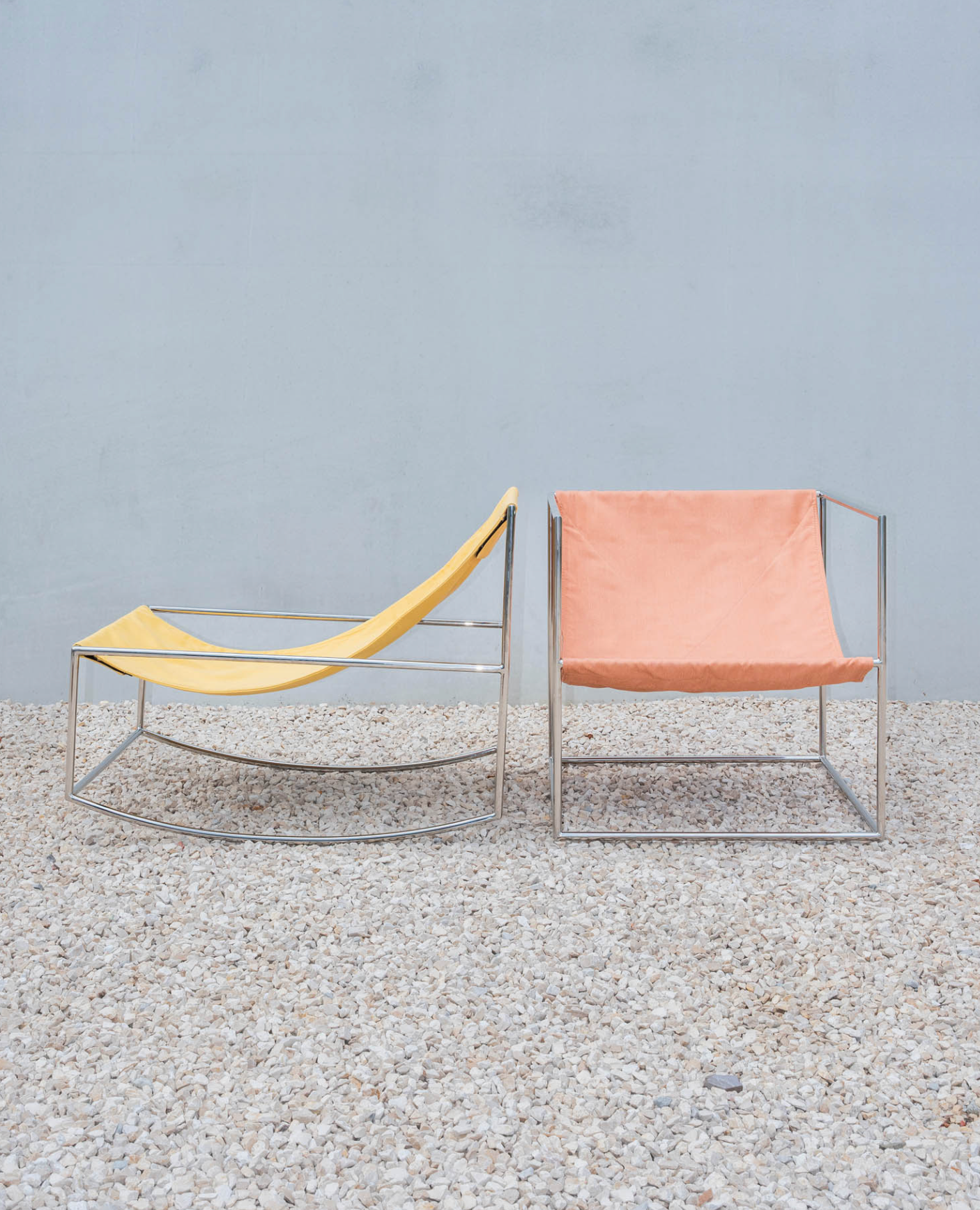 Valerie Objects Rocking chair stainless steel