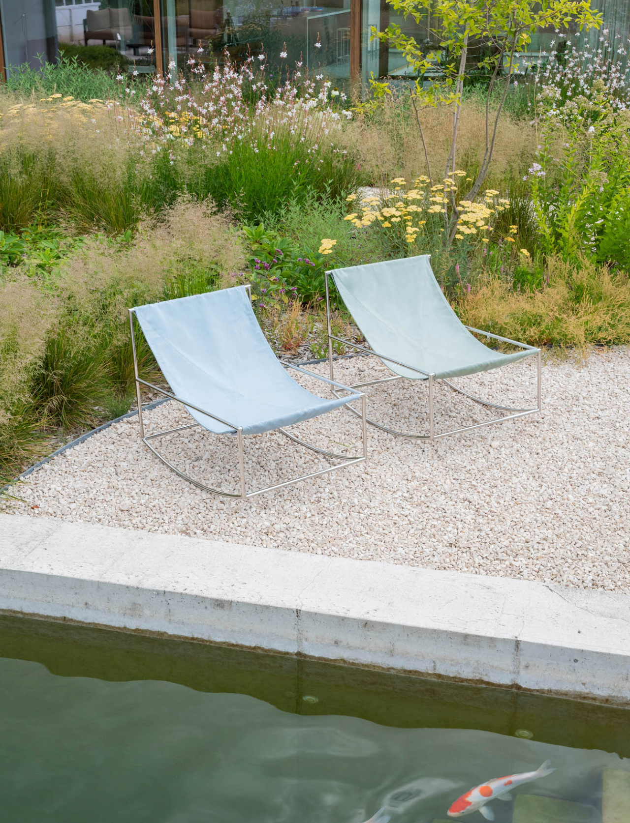 Valerie Objects Rocking chair stainless steel