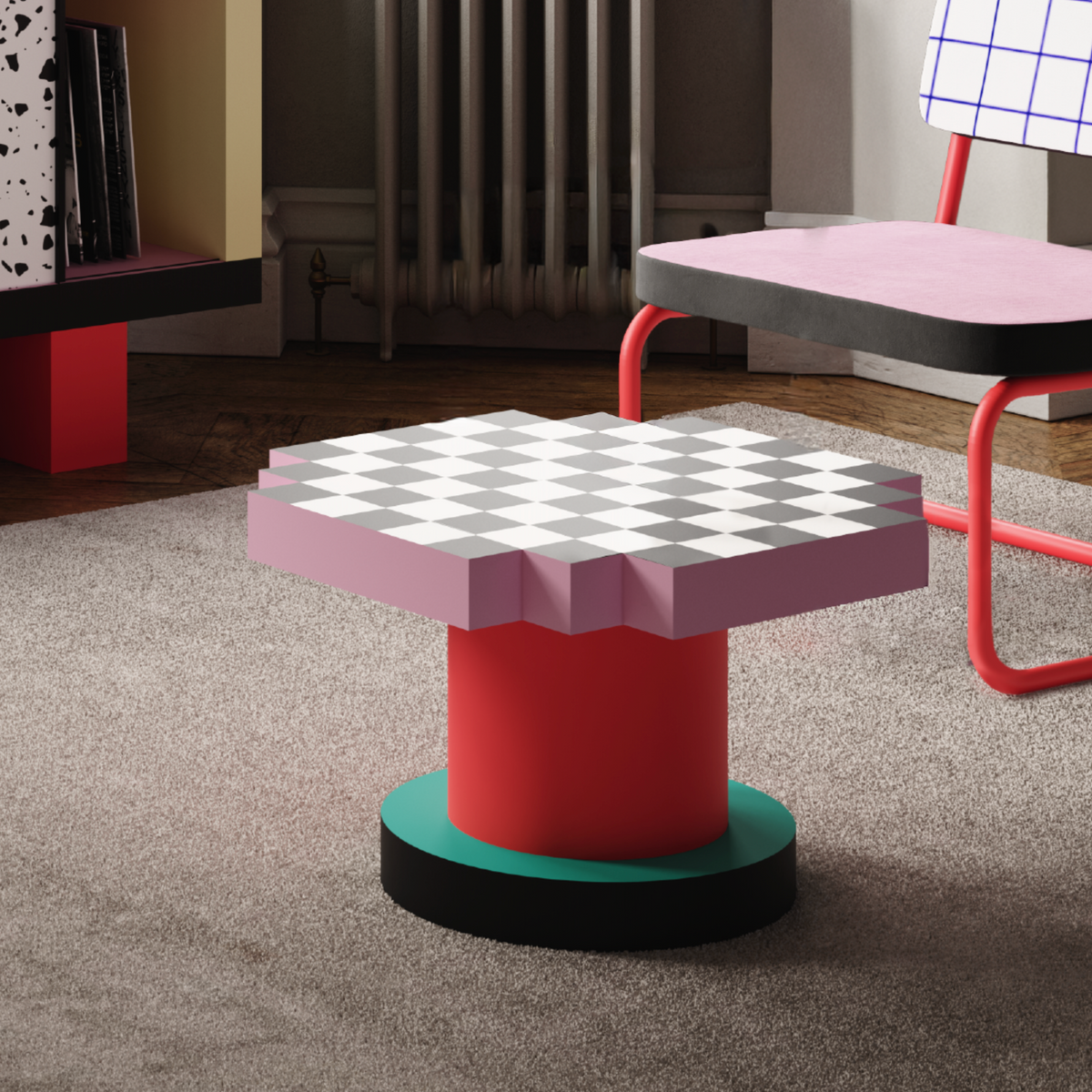Seletti Supercoffee Table Chessboard sfeerbeeld