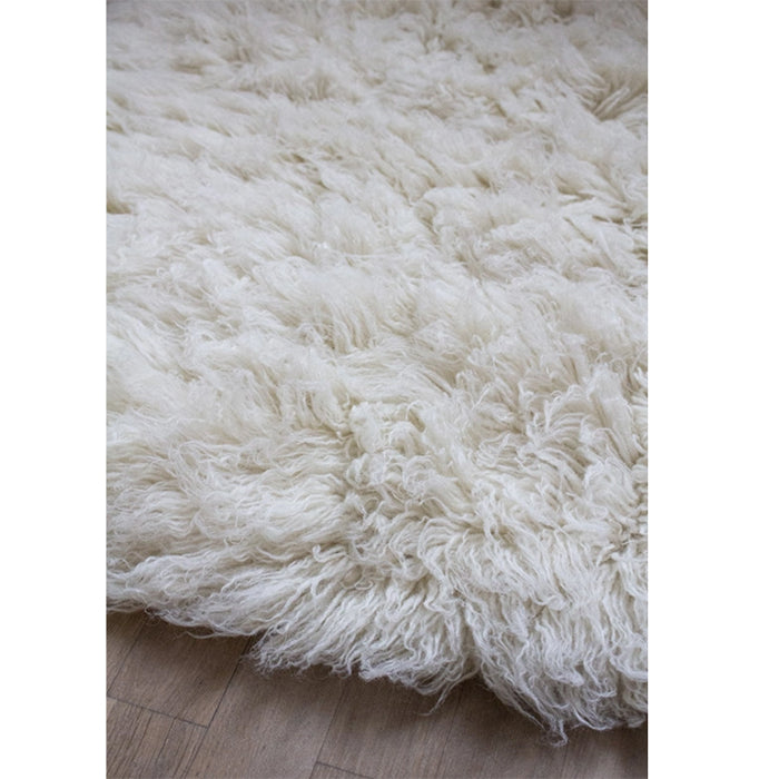 Layered Shaggy Rug Bone White vloerkleed