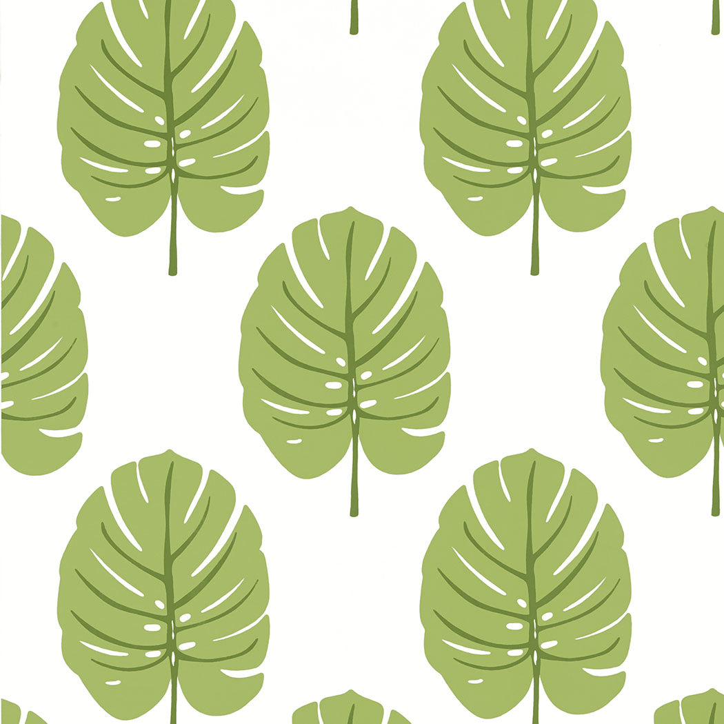 Thibaut behang Monstera Apple Green T13955