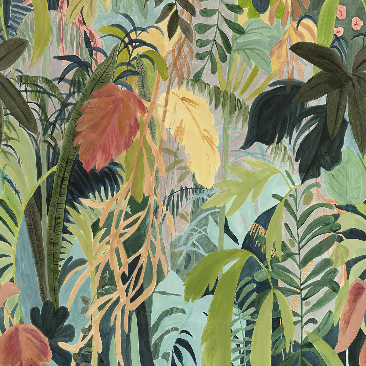 Thibaut behang Rainforest Mural Tropical TM15853