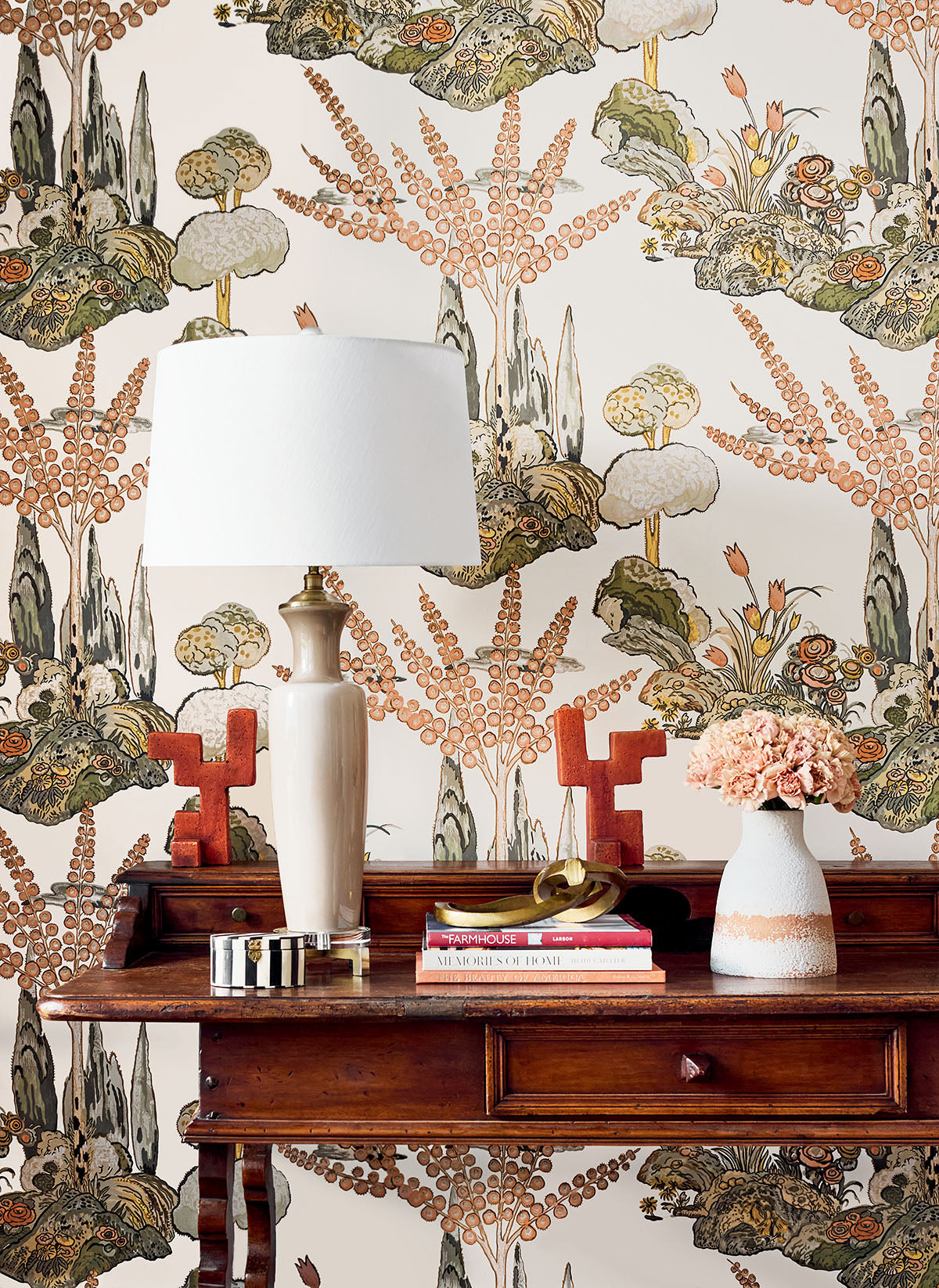 Thibaut Orleans T45026 Apricot and Ginger sfeerbeeld