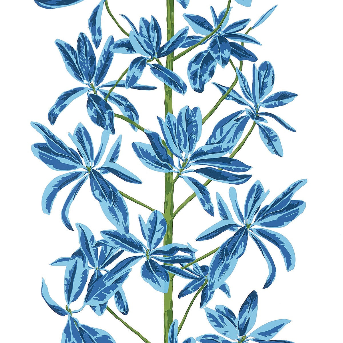 Thibaut behang Mangrove Tree Blue and White T45032